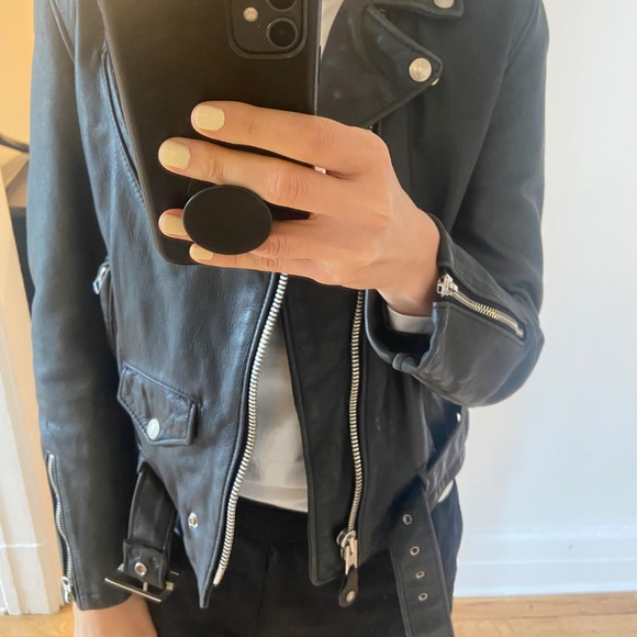 Schott NYC Women’s Vintage Leather Motorcycle/Biker Jacket in Medium - Picture 4 of 5